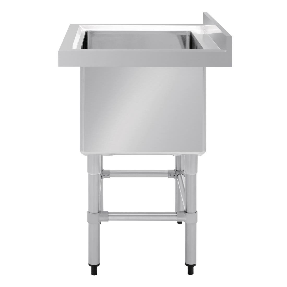 Vogue St/St Deep Pot Sink - 770mm (w) x 600mm (d) (90mm Drain)
