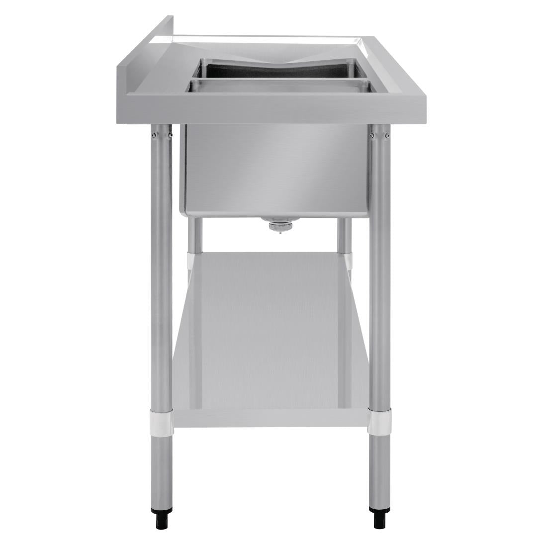 Vogue Double Bowl Sink R/H Drainer - 1500mm x 700mm (90mm Drain)