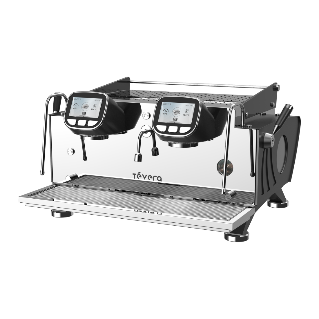 TéVera Black T3 Multi-Boiler Commercial Espresso Machine (2 Group) - TVET3-2B