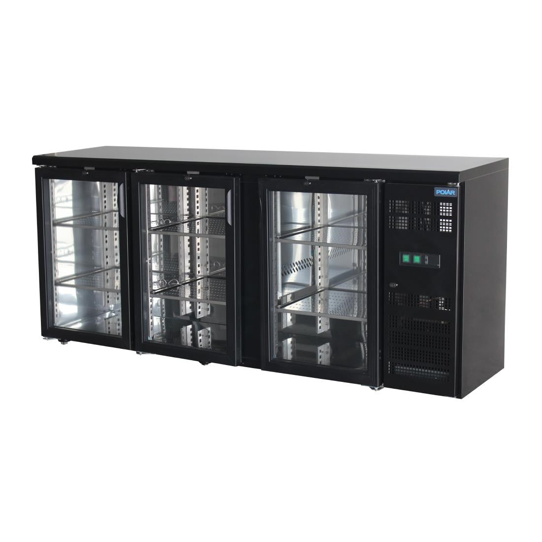 Polar U-Series Back Bar Cooler - Triple Hinged Door