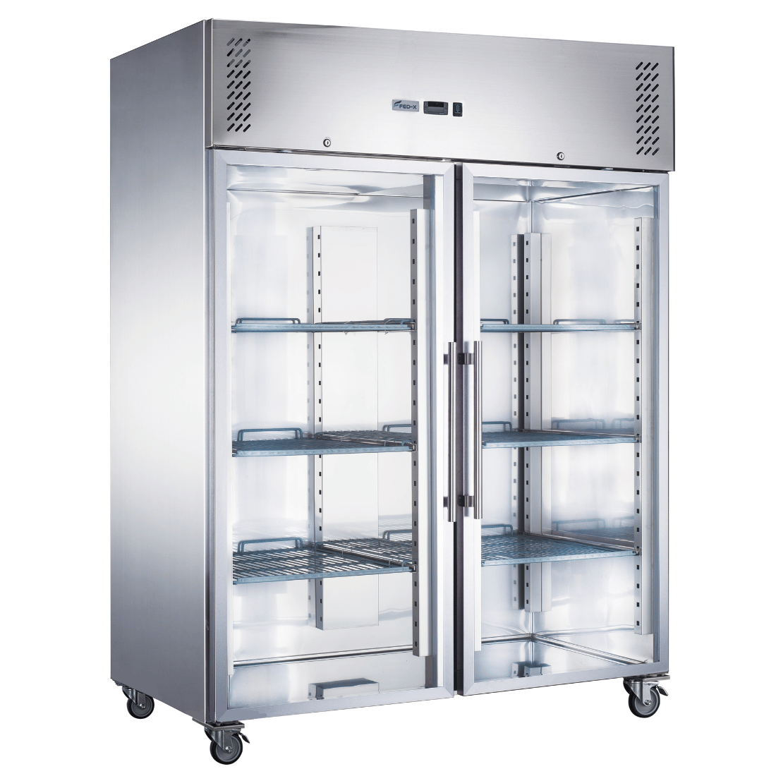 FED-X XURF1410G2V two-glass-door upright display freezer 945L