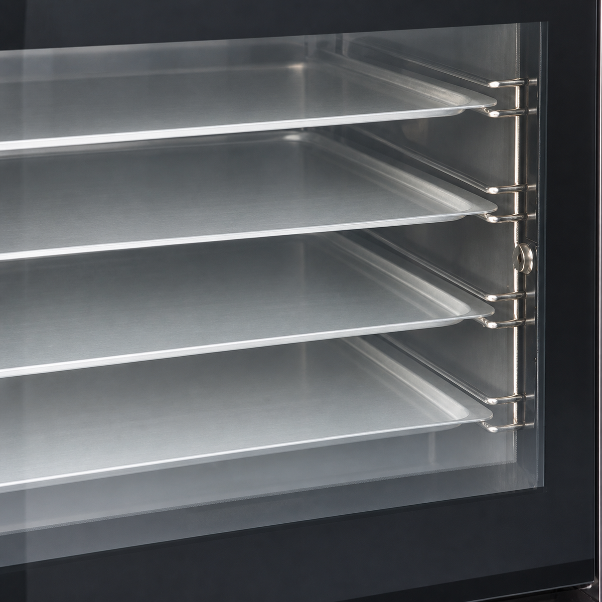 YXD-1AE baking trays and support rails detail