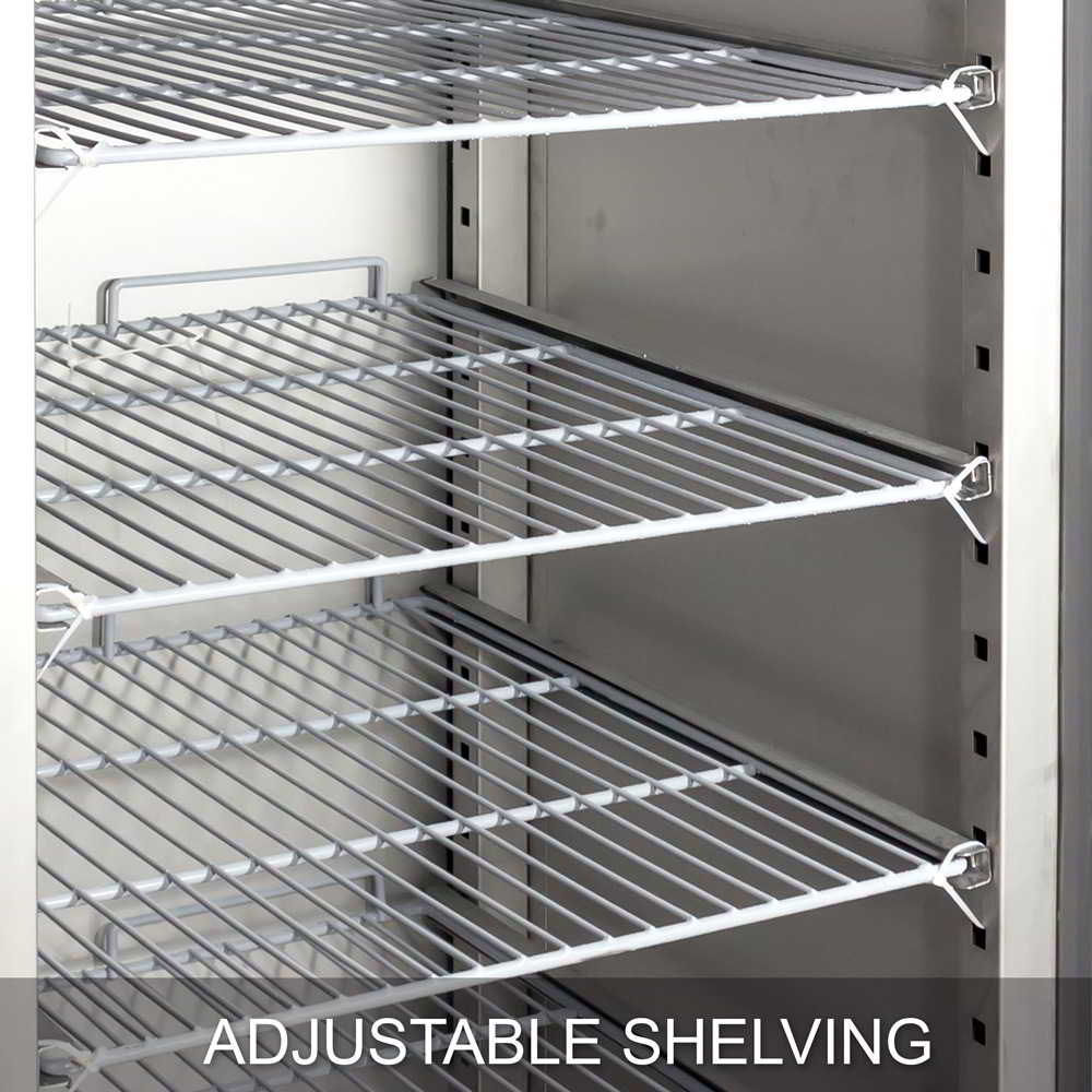 AG 429 Litre Upright Single Stainless Steel Door Freezer