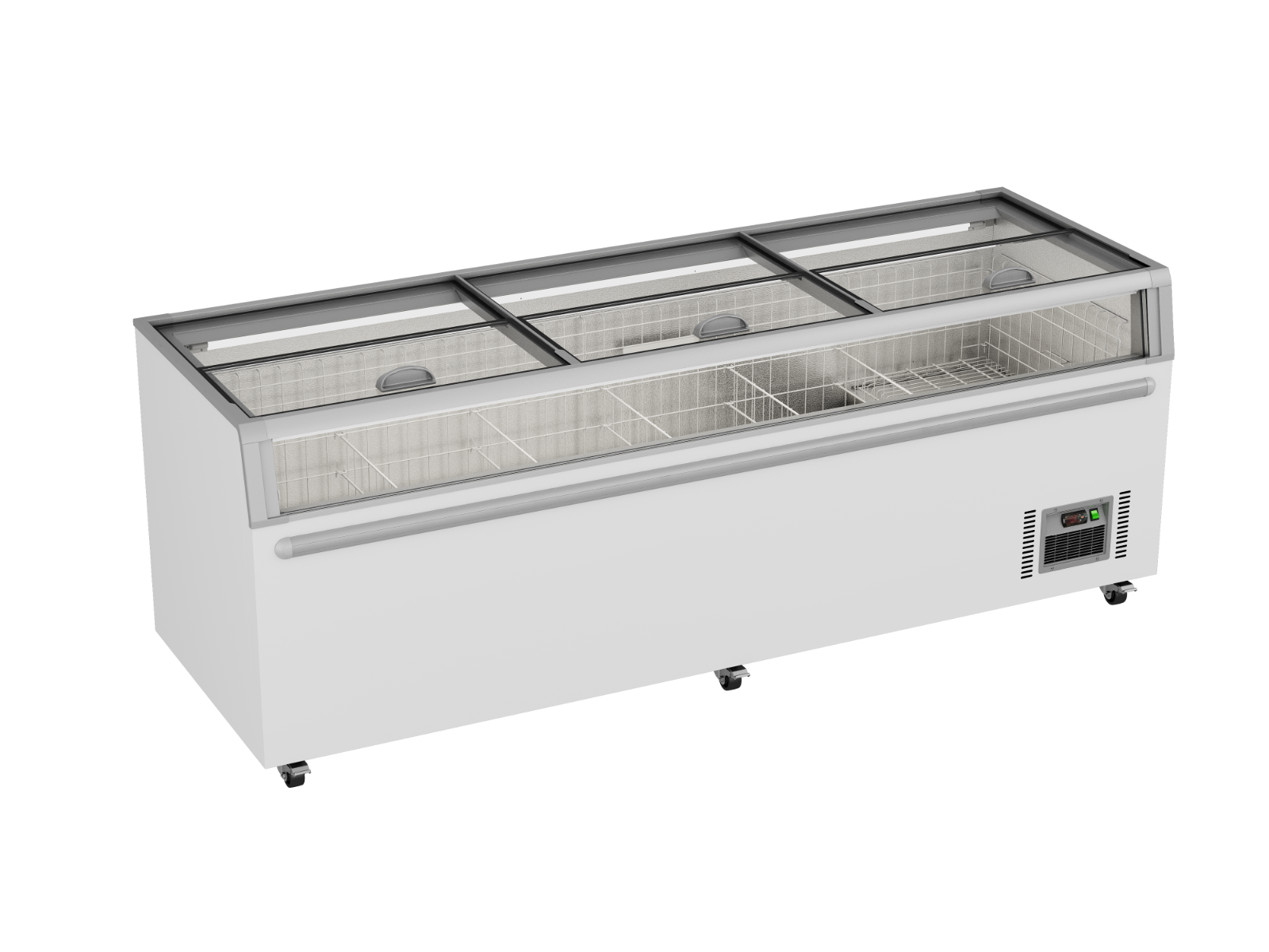 Thermaster Supermarket Island Freezer with Glass Sliding Lids ZCD-L250G