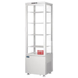 Polar C-Series Curved Door Display Fridge White - 235Ltr