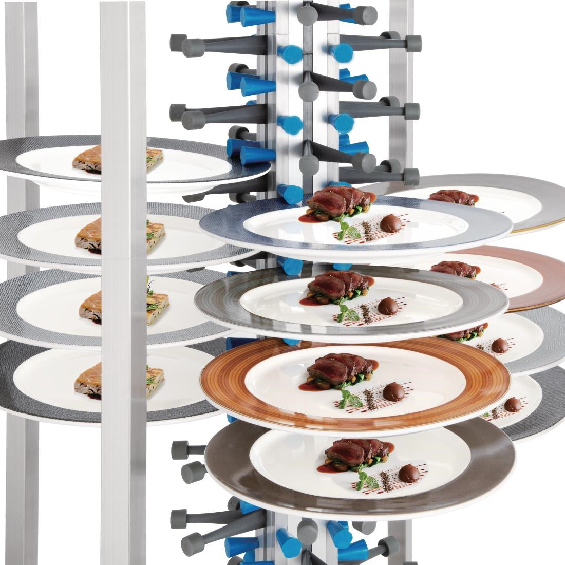 Vogue Mobile Plate Rack (84 Plates)