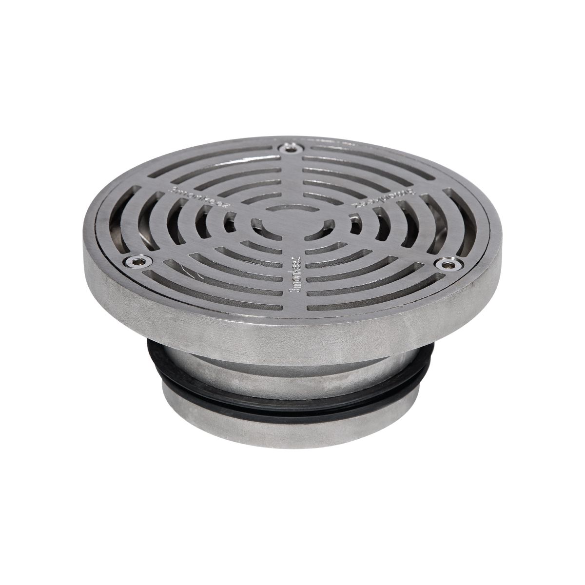 150mm Round Floor Waste 304 Grade S/S (suits 100mm pipe)
