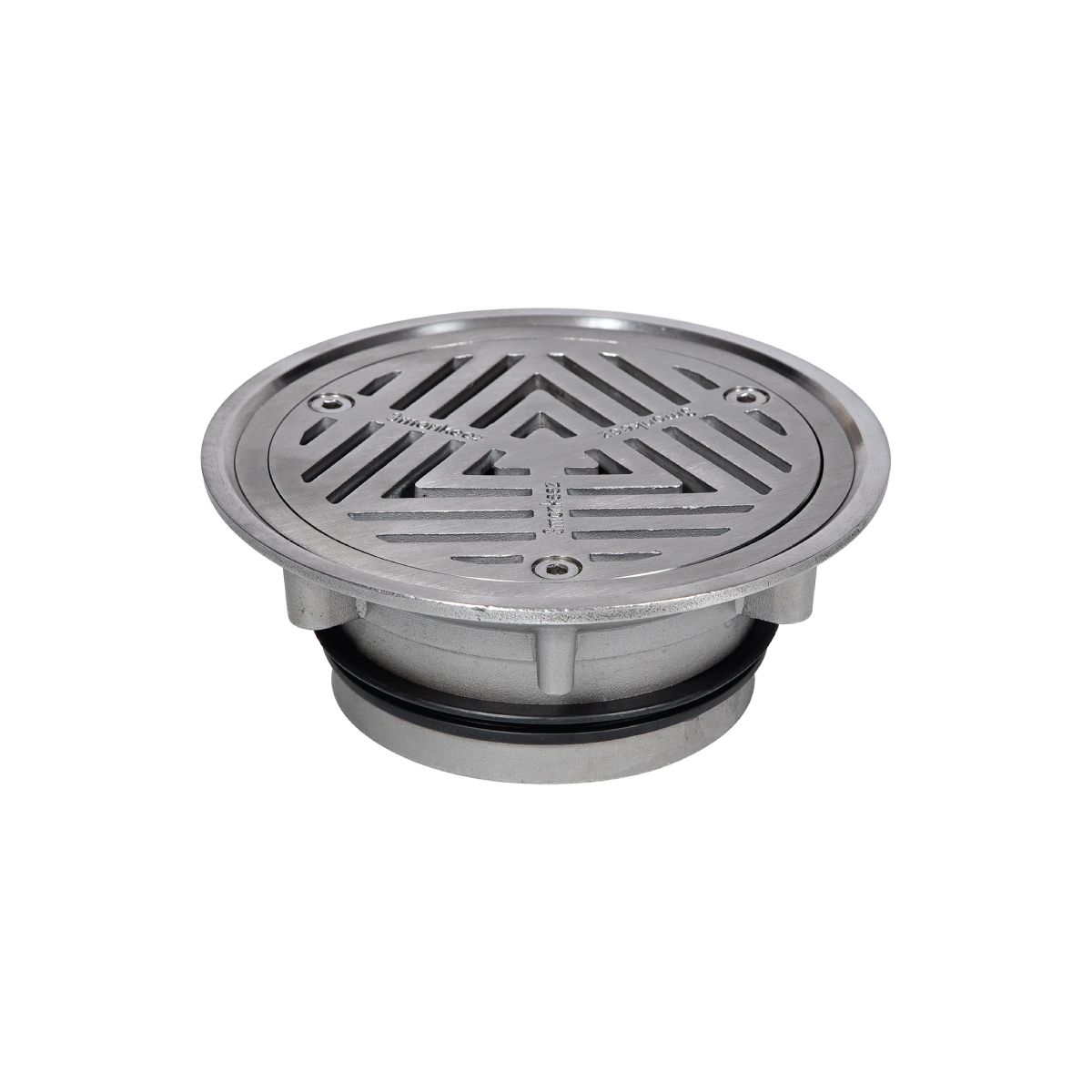 150mm Round Vinyl Floor Waste 304 Grade S/S (suits 100mm pipe)