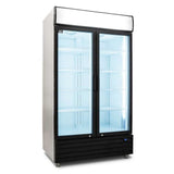AG 800L Double Door Upright Display Fridge - Glass Door  CU800TNG
