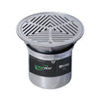 200mm Round Vinyl Floor Waste Arrestor 304 Grade S/S (suits 150mm pipe) (Heel Proof)