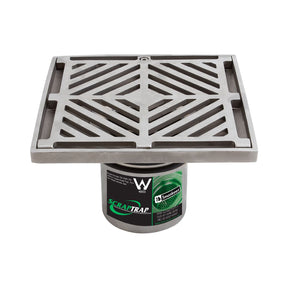 200mm Square Floor Waste Arrestor 304 Grade S/S
