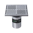 200mm Square Floor Waste Arrestor FW-200BSM-304 (suits 100mm pipe) (Heel Proof)