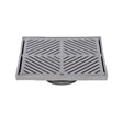 225mm Square Floor Waste 304 Grade S/S (suits 100mm pipe) (Heel Proof)