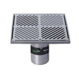 250mm Square Floor Waste Arrestor 304 Grade S/S (suits 100mm pipe) (Heel Proof)
