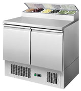 Atosa 2 DOORS OPEN TOP SALADETTE FRIDGE W900 MM ESL3832