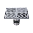 300mm Square Floor Waste Arrestor 304 Grade S/S (suits 100mm pipe) (Heel Proof)