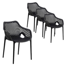 Load image into Gallery viewer, Addison Outdoor Dining Chairs (set of 4) BLACK
