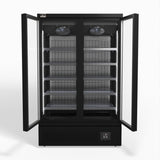 AG Supermarket Two Glass Doors Upright Display Fridge - 1000 Litre