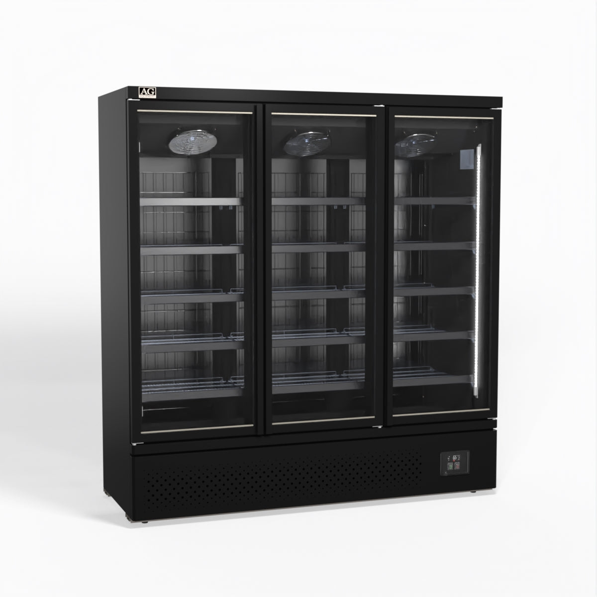 AG Supermarket Three Glass Doors Upright Display Fridge - 1539 Litre