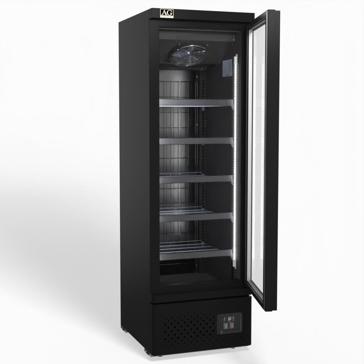 AG Supermarket Single Glass Door Upright Display Fridge - 450 Litre  FSB450