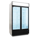 1000L Double Door Upright Display Fridge - Glass Door   CU1000TNG