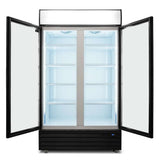 1000L Double Door Upright Display Fridge - Glass Door   CU1000TNG