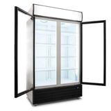 1000L Double Door Upright Display Fridge - Glass Door   CU1000TNG