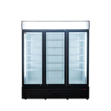 1500L Triple Door Upright Display Fridge - Glass Door    CU1500TNG