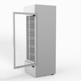 AG 515L Upright Glass Door Display/Drinks Fridge - White with Light Box
