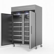 Load image into Gallery viewer, AG 1000 Litre Upright Double Stainless Steel Door Freezer
