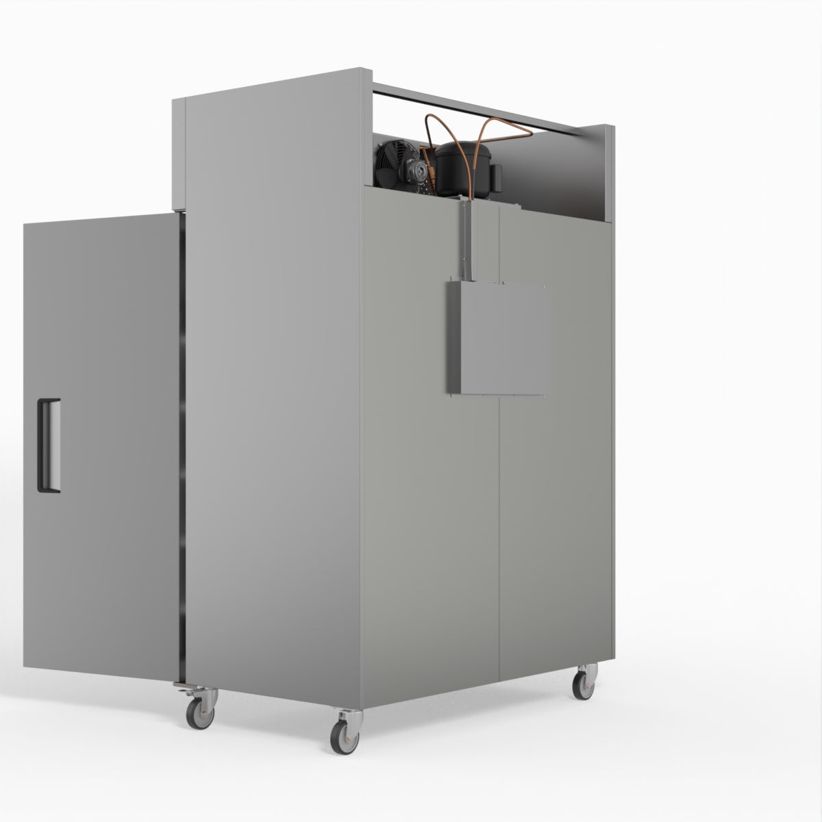 AG 1000 Litre Upright Double Stainless Steel Door Fridge