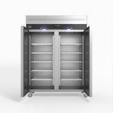 AG 1300 Litre Upright Double Stainless Steel Door Freezer