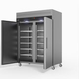 AG 1300 Litre Upright Double Stainless Steel Door Freezer