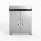 AG 1300 Litre Upright Double Stainless Steel Door Fridge