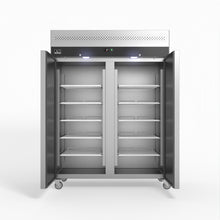 Load image into Gallery viewer, AG 1300 Litre Upright Double Stainless Steel Door Fridge
