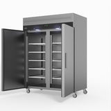 AG 1300 Litre Upright Double Stainless Steel Door Fridge