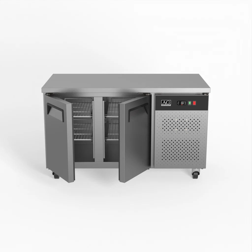 AG Commercial Two Door Worktop / Under Bench Freezer 700mm Depth GNX3100BT
