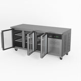 AG Three Door Commercial Glass Door Worktop / Under Bench Display Fridge 700mm Depth   GNX3100TNG