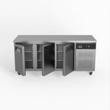 AG Three Door Commercial Worktop / Under Bench Fridge 700mm Depth GNX3100TN