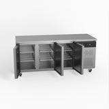 AG Three Door Commercial Worktop / Under Bench Fridge 700mm Depth GNX3100TN
