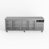 AG Commercial Four Glass Door Worktop / Under Bench Display Fridge 700mm Depth GNX4100TNG