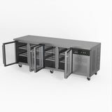 AG Commercial Four Glass Door Worktop / Under Bench Display Fridge 700mm Depth GNX4100TNG