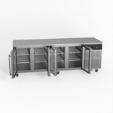 AG Commercial Four Glass Door Worktop / Under Bench Display Fridge 700mm Depth GNX4100TNG