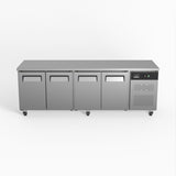 AG Commercial Four Door Worktop / Under Bench Fridge 700mm Depth