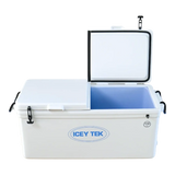 ICEY TEK 115L Long Ice Box Cooler WHITE SPLIT LID  IT115