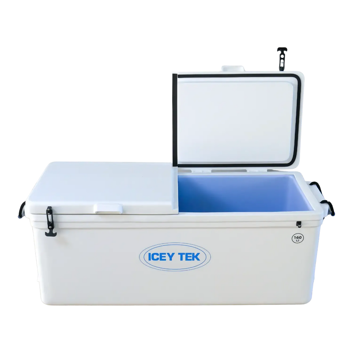 ICEY TEK 160L Long Ice Box Cooler GREY WHITE IT160