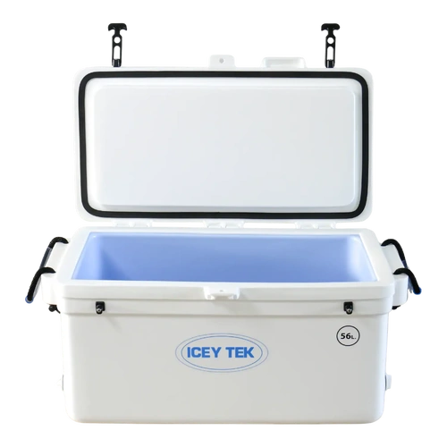 ICEY TEK 56L Long Ice Box Cooler  WHITE   IT56