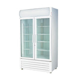 Double Glass Door Colourbond Upright Drink Fridge - LG-1200GT