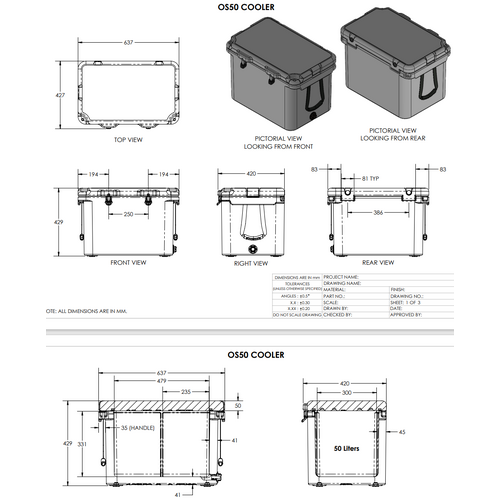 ICEY TEK Oneskin 50 Grey Cooler  OS50G