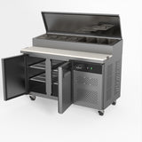 AG 2 Door Saladette Fridge – Fits 7 x 1/3 GN Trays